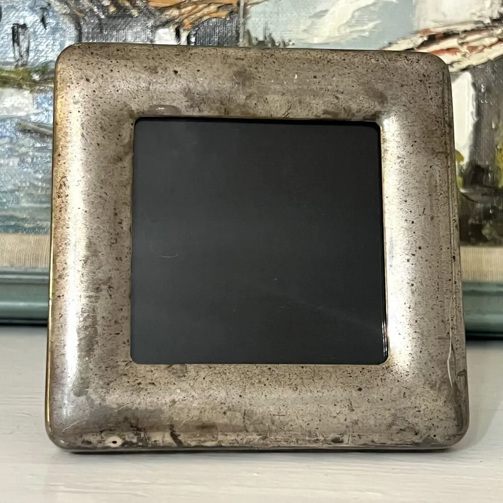 Tiffany & Co Elsa Peretti Sterling Silver Square 4 inch Picture Frame 925 Italy